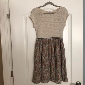 Weston mixed pattern dress
